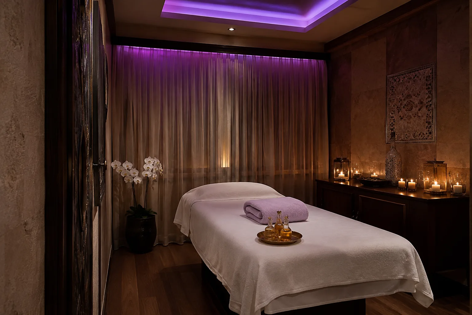 Masaj odasının genel görünümü — Lila Spa, Merter misafirlerine hizmet veren salon